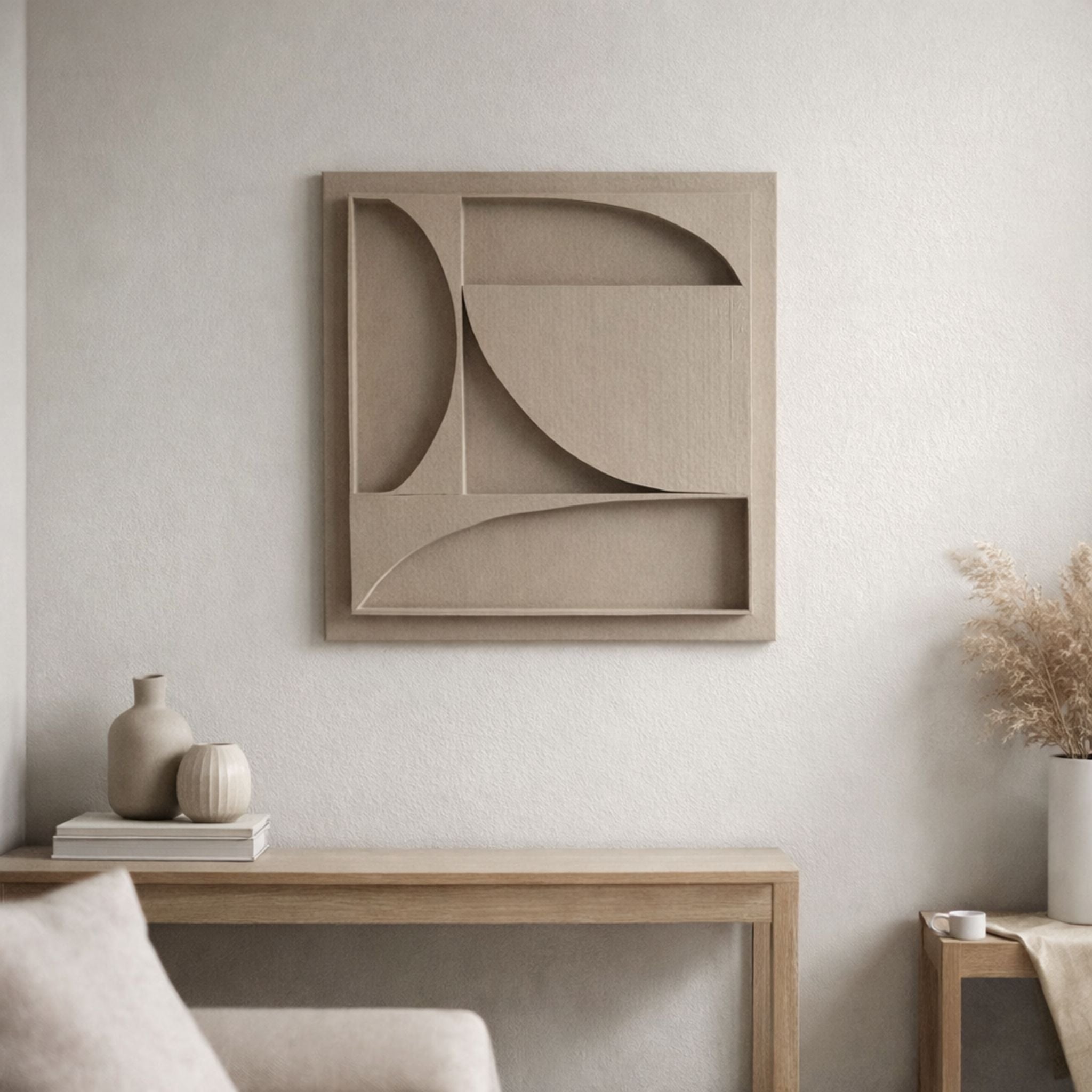 Handgefertigtes 3D-Leinwandbild Karma A