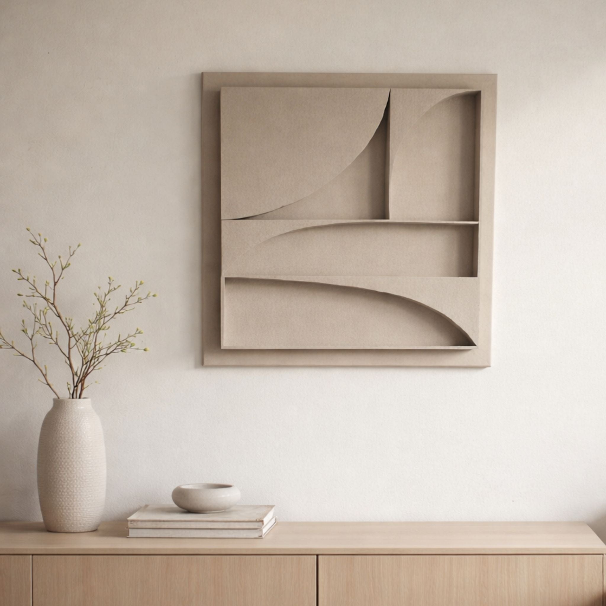 Handgefertigtes 3D-Leinwandbild Karma B