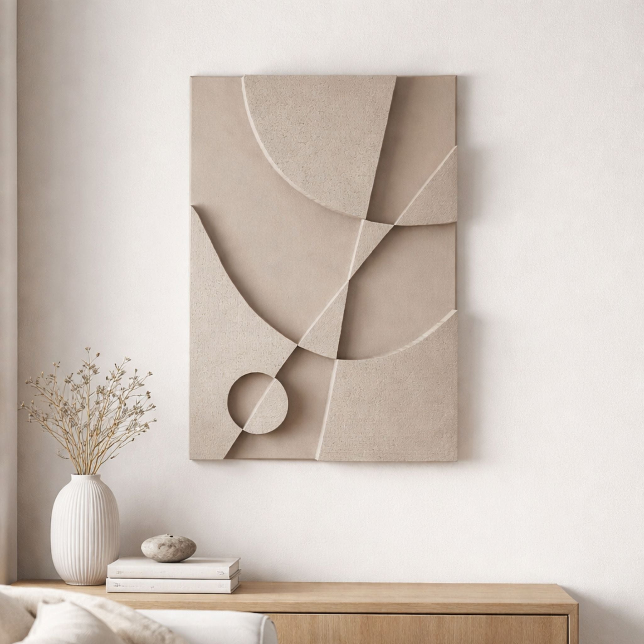 Handgefertigtes 3D-Leinwandbild Warrior C