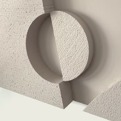 Close-up of an artwork from the Armande Darcy Warrior Series, the real 3D depth and high-quality finishing clearly visible.